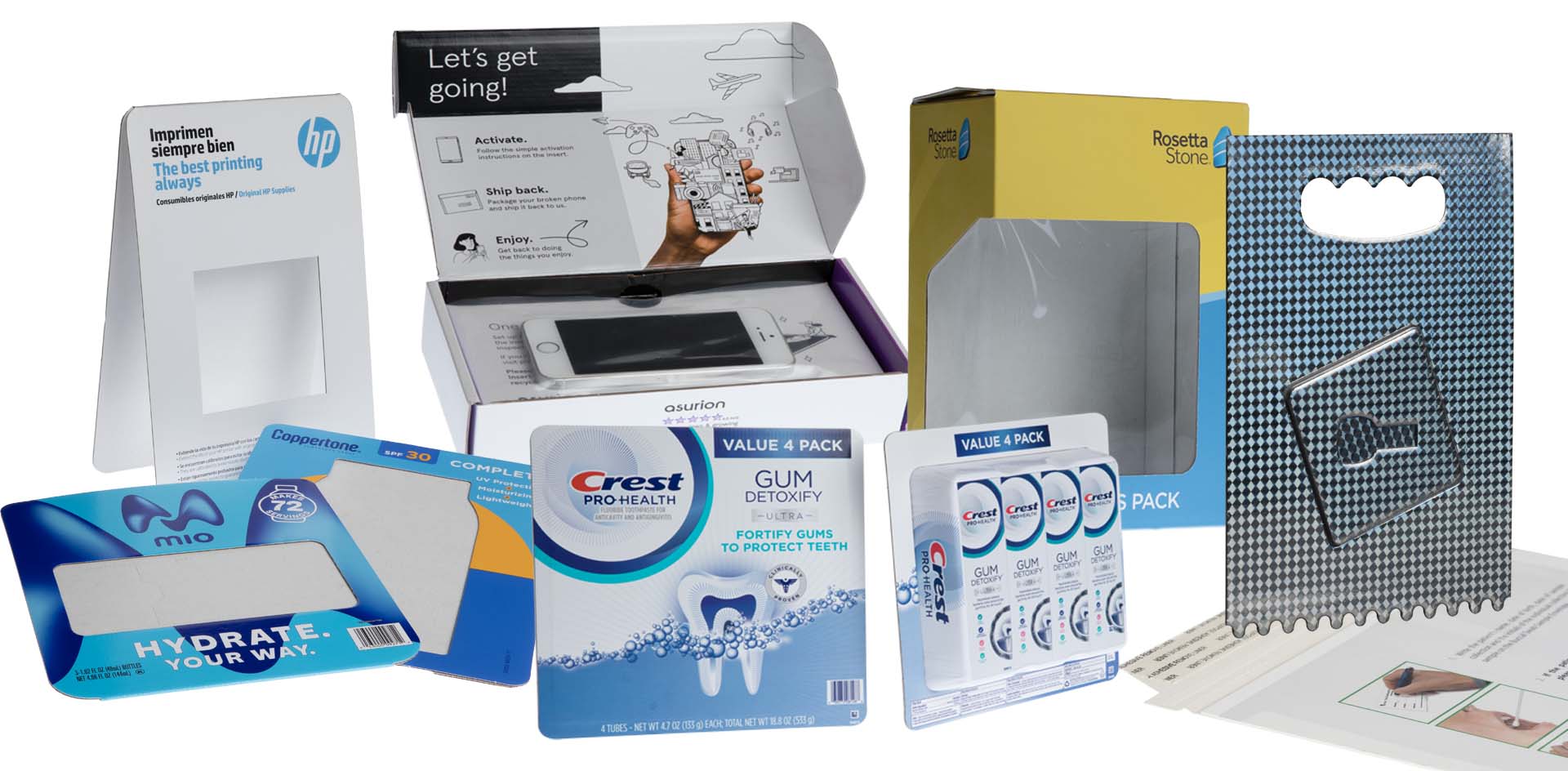 Packrite offers a wide range of innovative packaging including paper and film blister packs, windows, tension frames, tear and pressure sensitive tapes